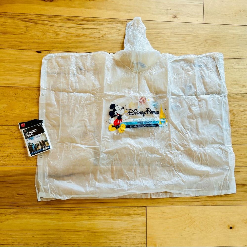 Disney Parks kids hooded rain poncho